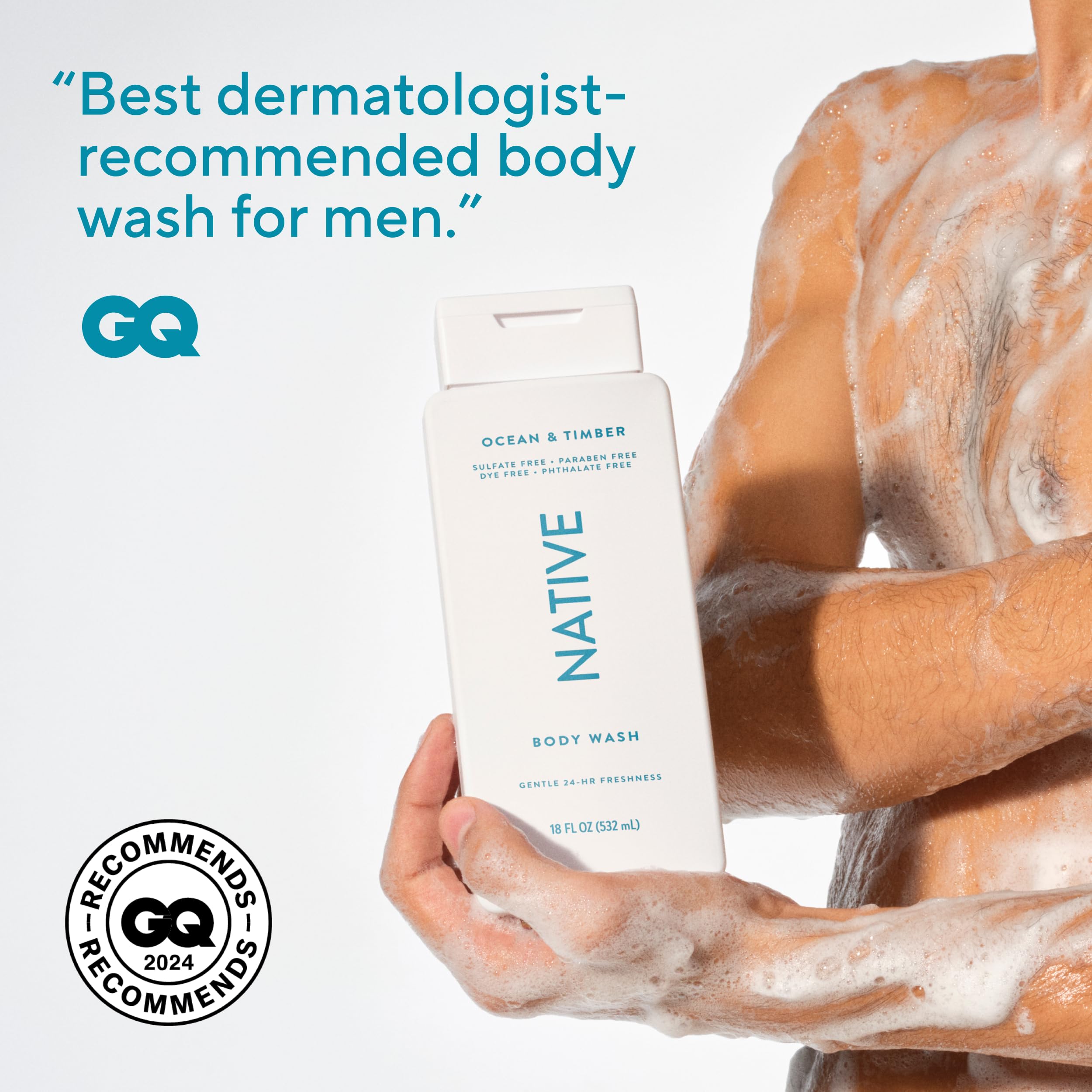 Creamy Native lather texture close-up illustrating gentle moisturizing feel
