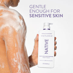 Native label detail highlighting short ingredient list and clean formulation benefit