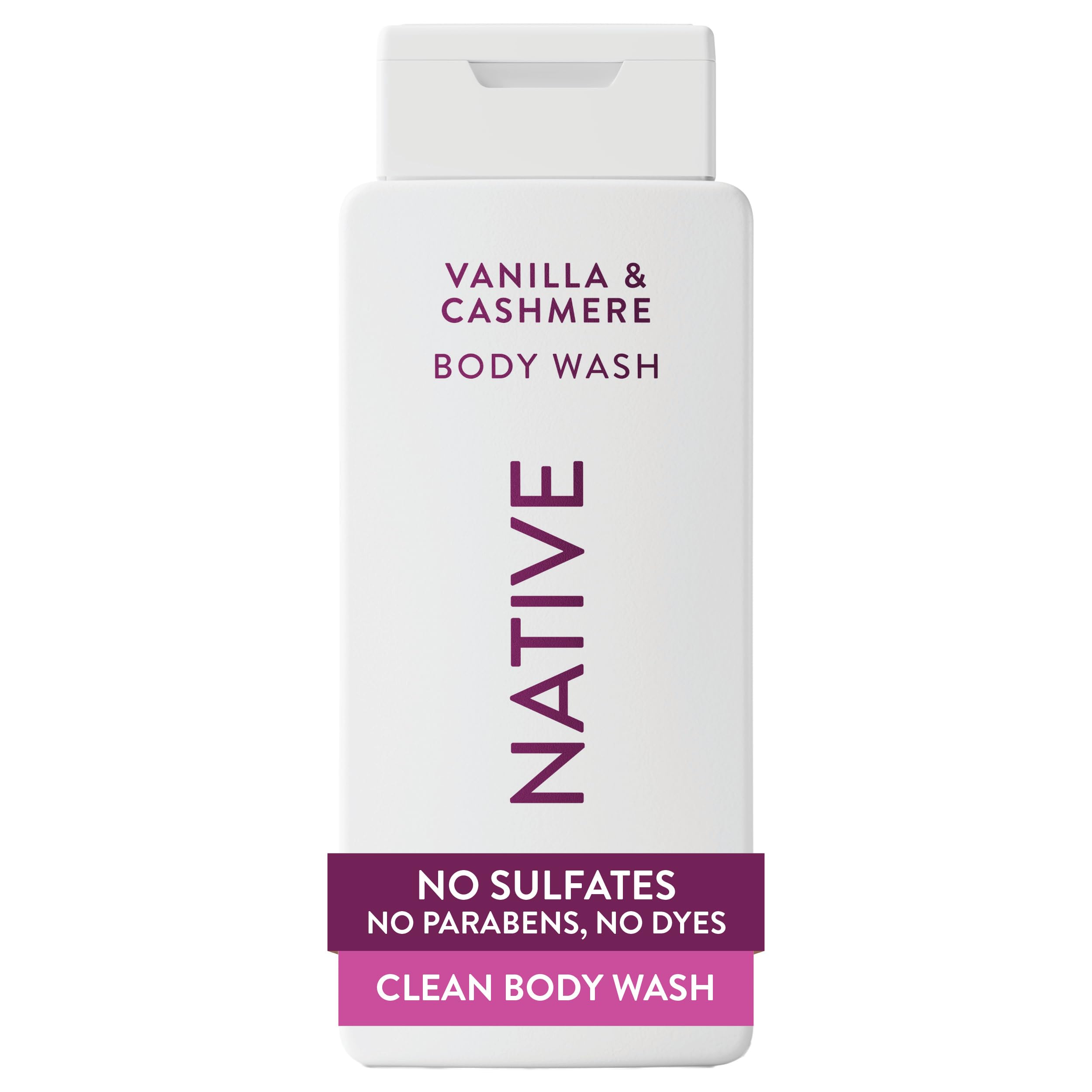 Native bottle front packaging showing fragrance and 18 oz size benefit