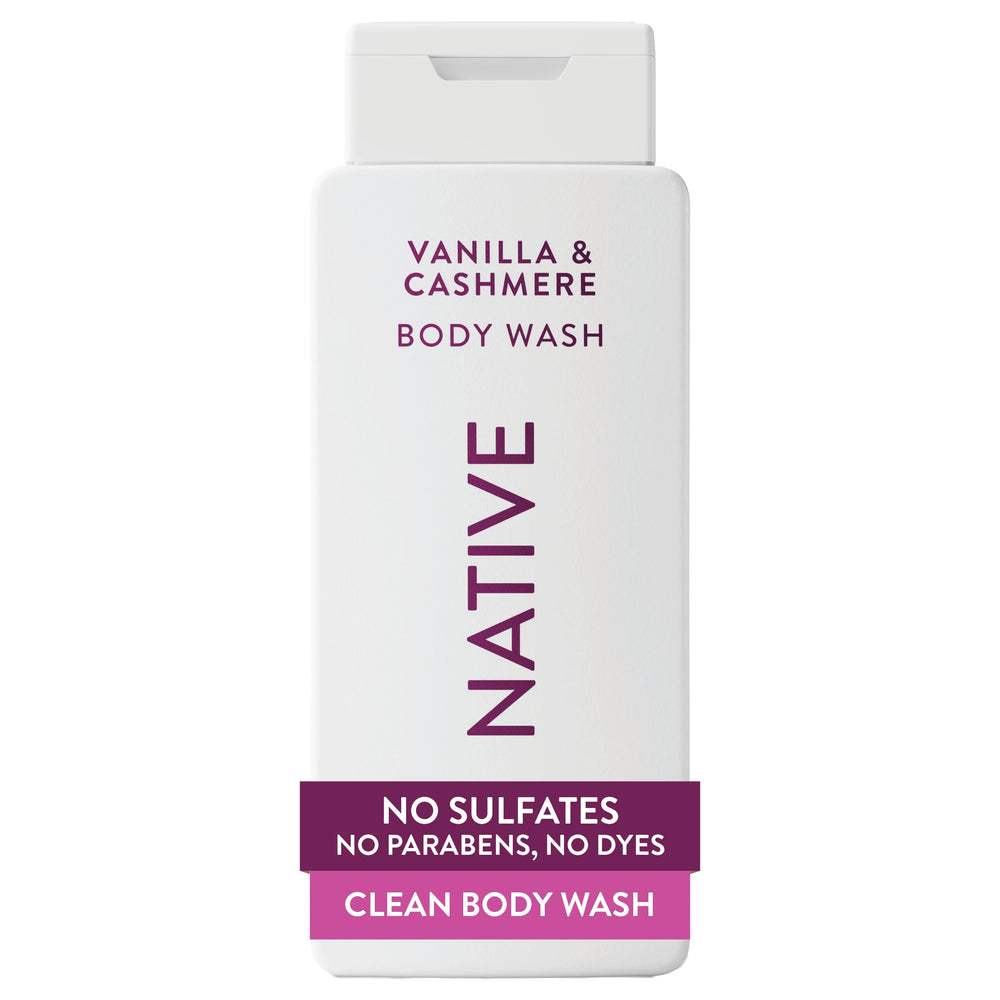 Native bottle front packaging showing fragrance and 18 oz size benefit