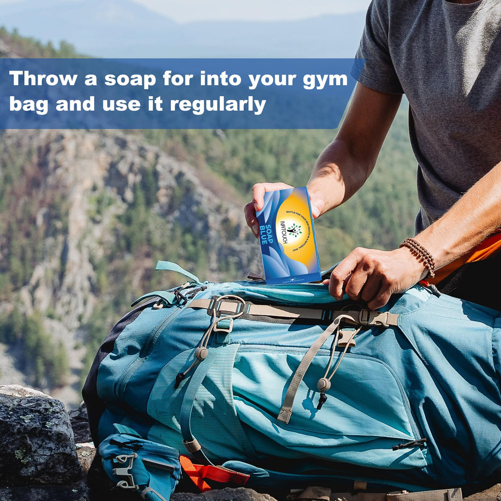 Natouch bar inside gym bag showing convenient post-workout freshness