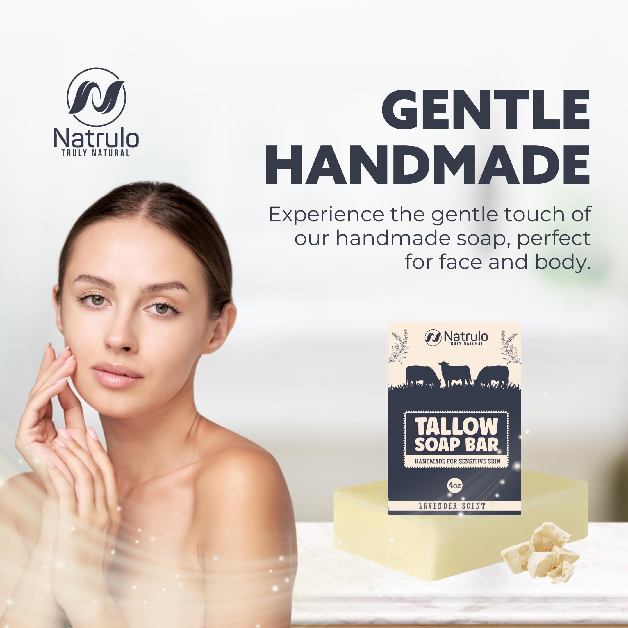 Natrulo soap cross-section cut revealing dense, handcrafted bar quality