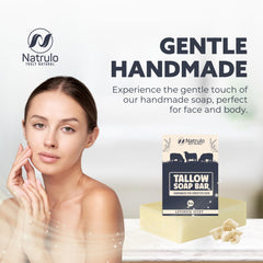 Natrulo soap cross-section cut revealing dense, handcrafted bar quality