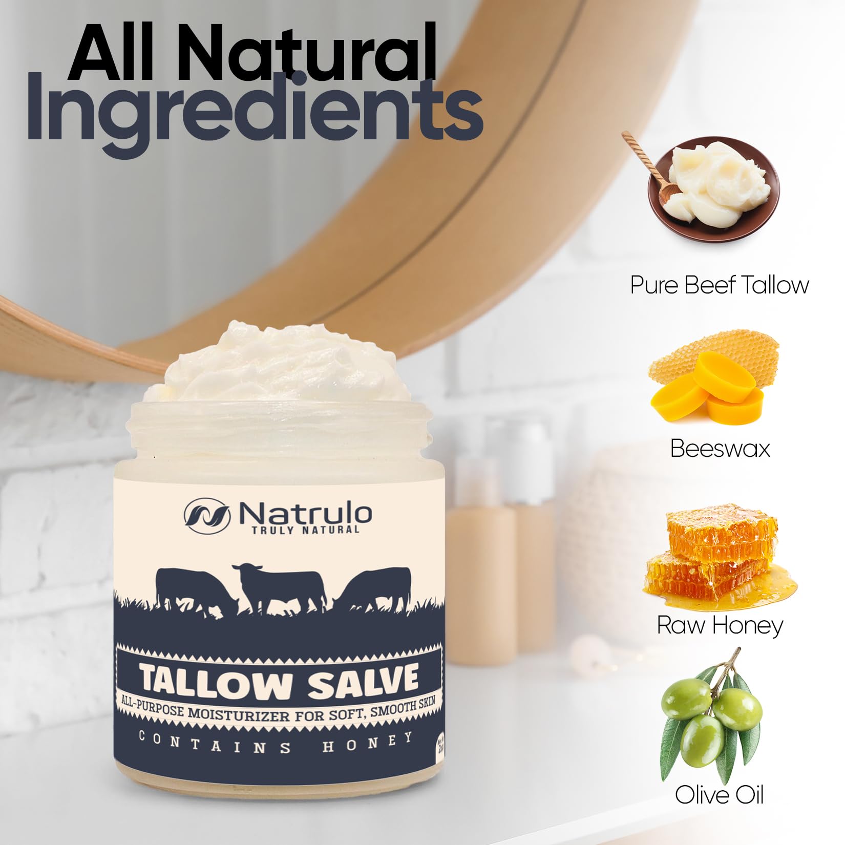 Natrulo jar size comparison next to coin showing portable convenience