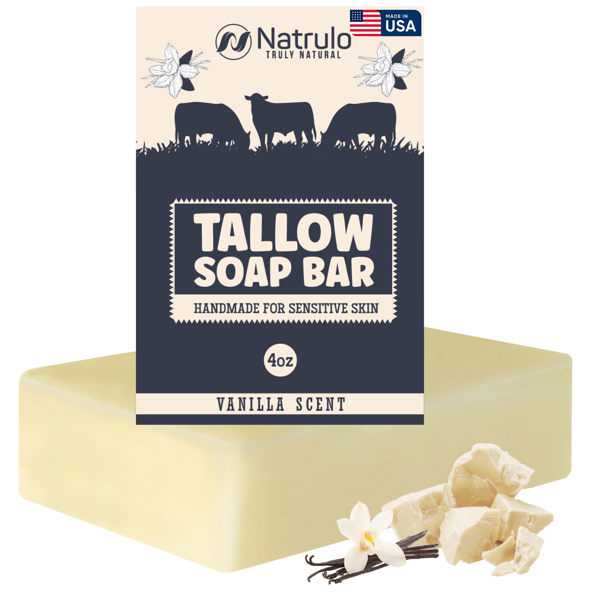 Natrulo front packaging showing bar and gentle cleansing benefit