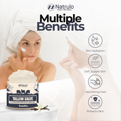 Natrulo ingredients layflat with honey and beeswax showing natural components benefit