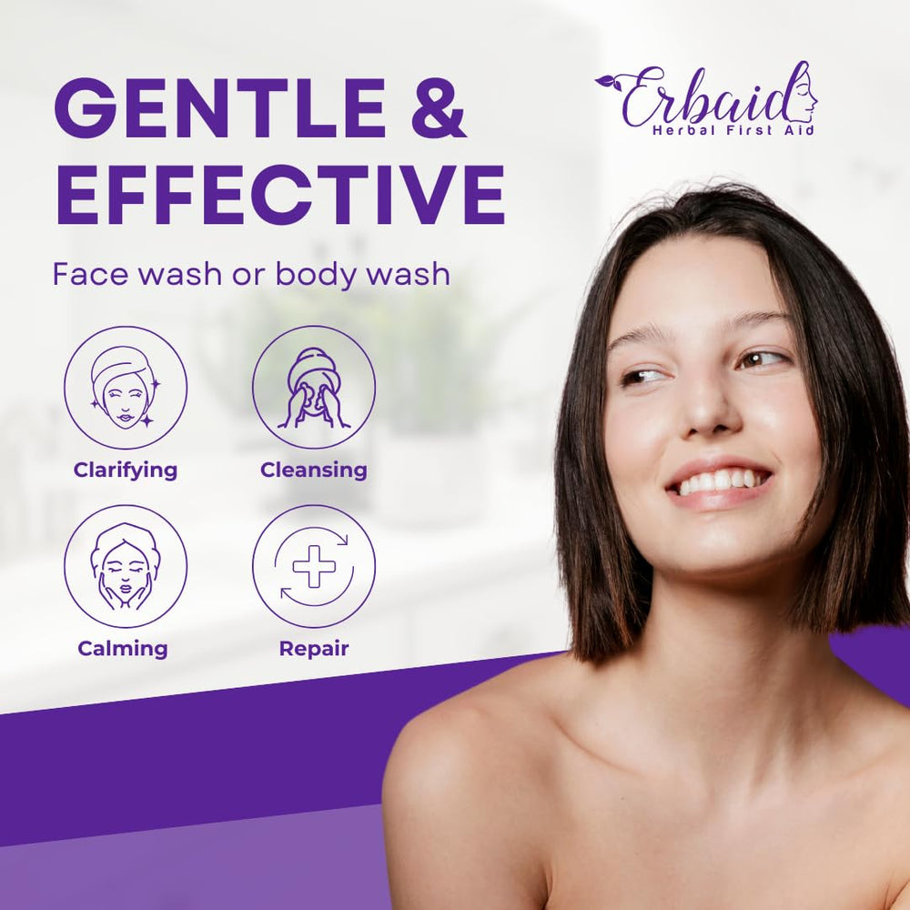 Natrulo soap with aloe and bergamot visual suggesting soothing fragrance