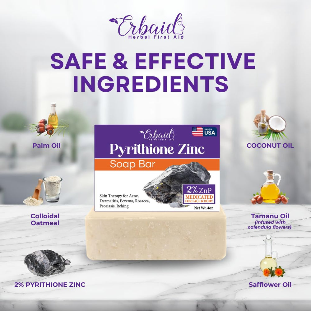 Natrulo bar label highlighting 2% pyrithione zinc active ingredient