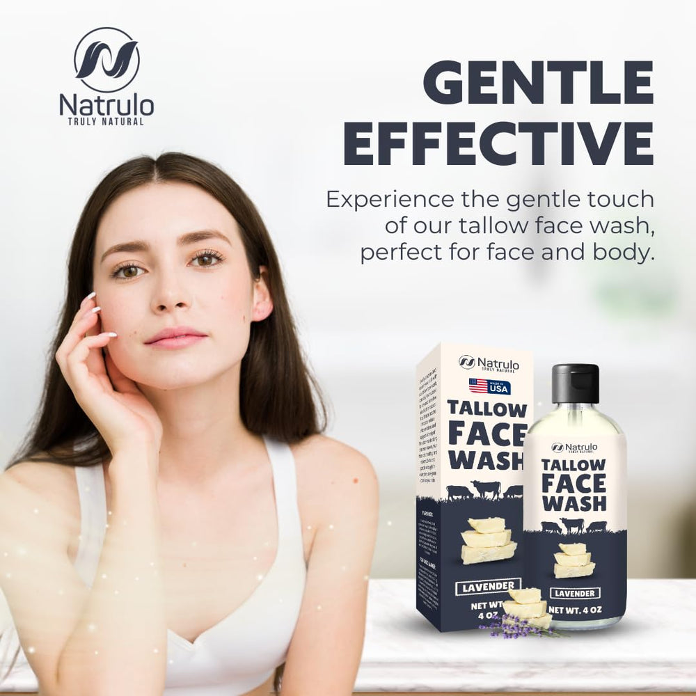 Natrulo soap on bathroom shelf suggesting daily skincare routine