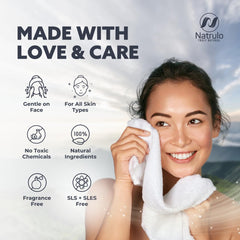 Natrulo family using soap at sink for gentle, versatile cleansing