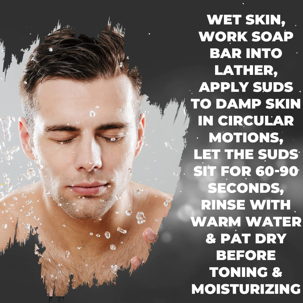 Natrulo soap placed on bathroom shelf illustrating daily face and body use
