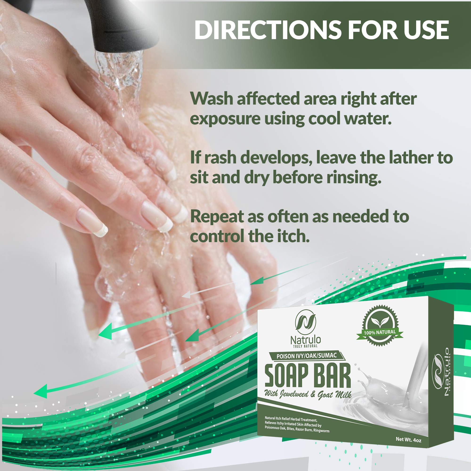 Natrulo soap in hand showing easy-on-the-go first-aid use
