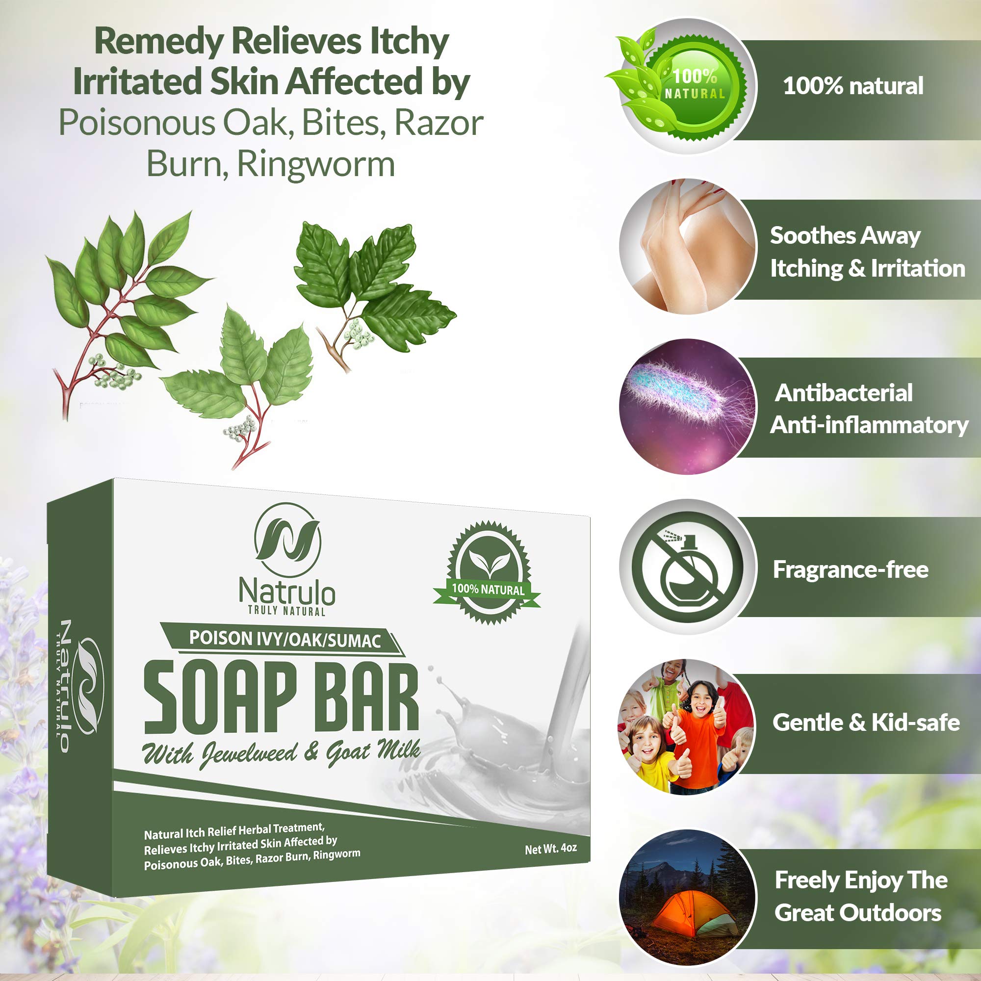 Natrulo soap lather texture demonstrating gentle cleansing action
