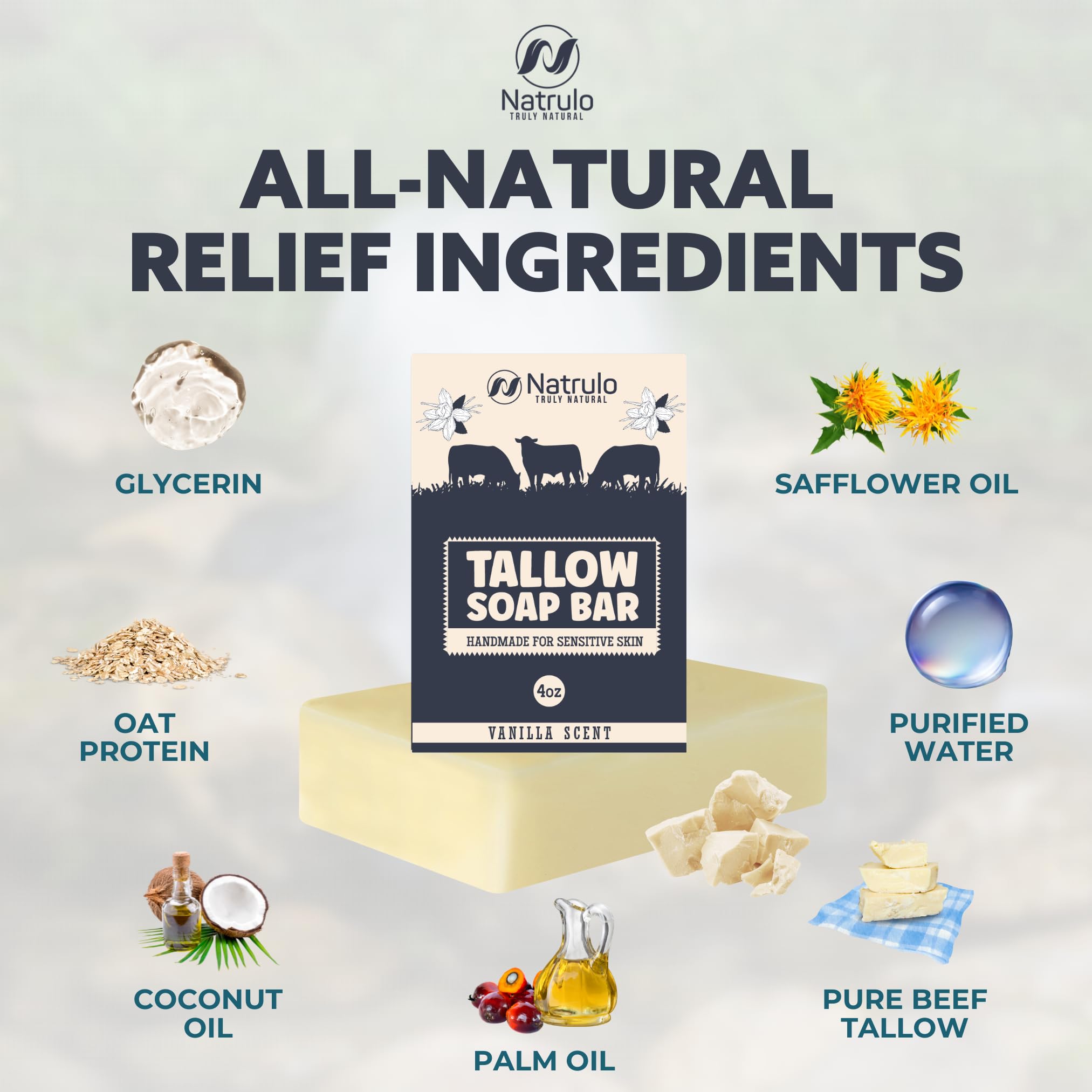 Natrulo soap held in hand showing size and travel-friendly benefit