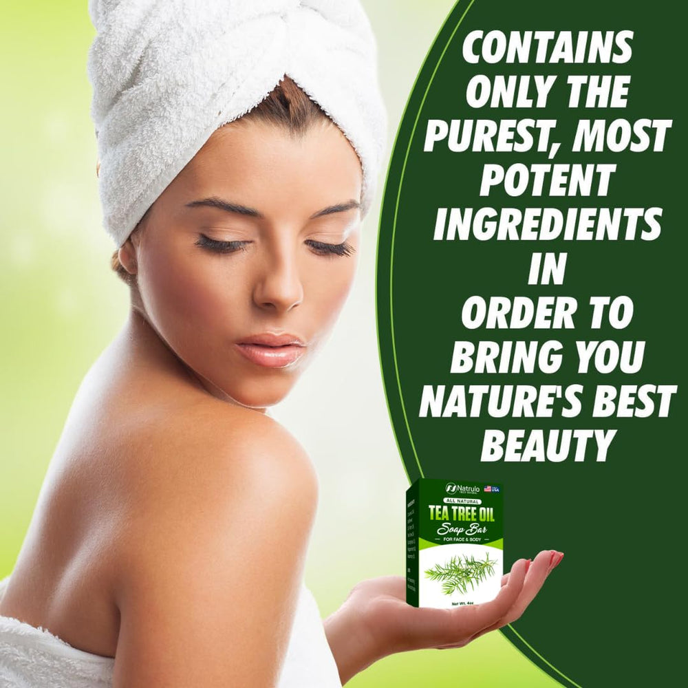 Natrulo soap rinsed skin showing calm, smooth appearance