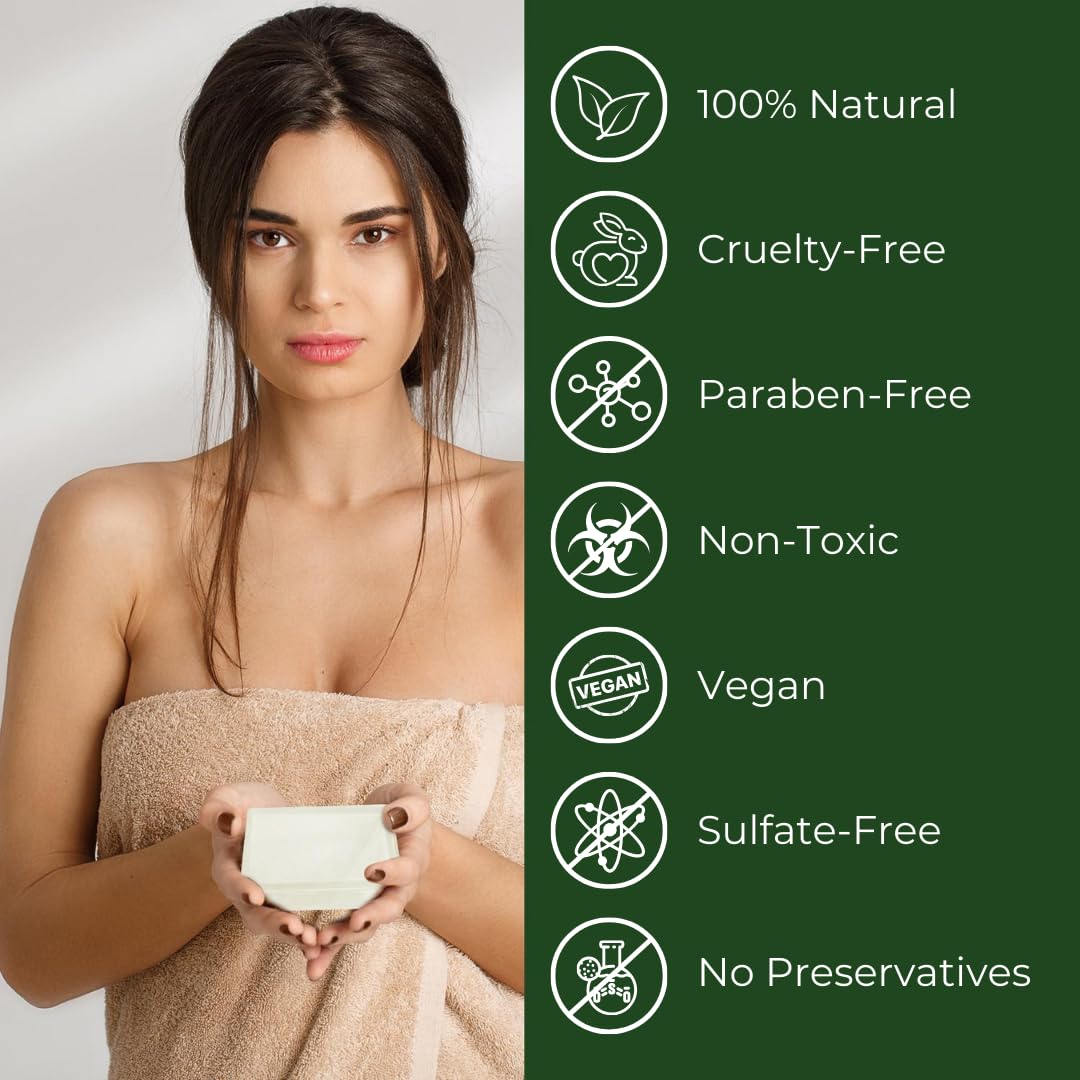 Natrulo soap label close-up highlighting 100% tea tree oil