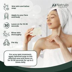 Natrulo packaging label detail showing ingredients and scent