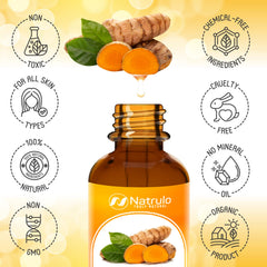 Natrulo oil texture on hand highlighting lightweight finish and non-greasy feel