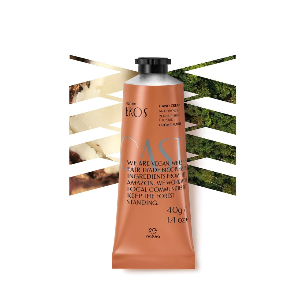 natura castanha front packaging showing compact travel tube and branding
