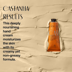 natura castanha tube on travel bag conveying on-the-go hydration benefit