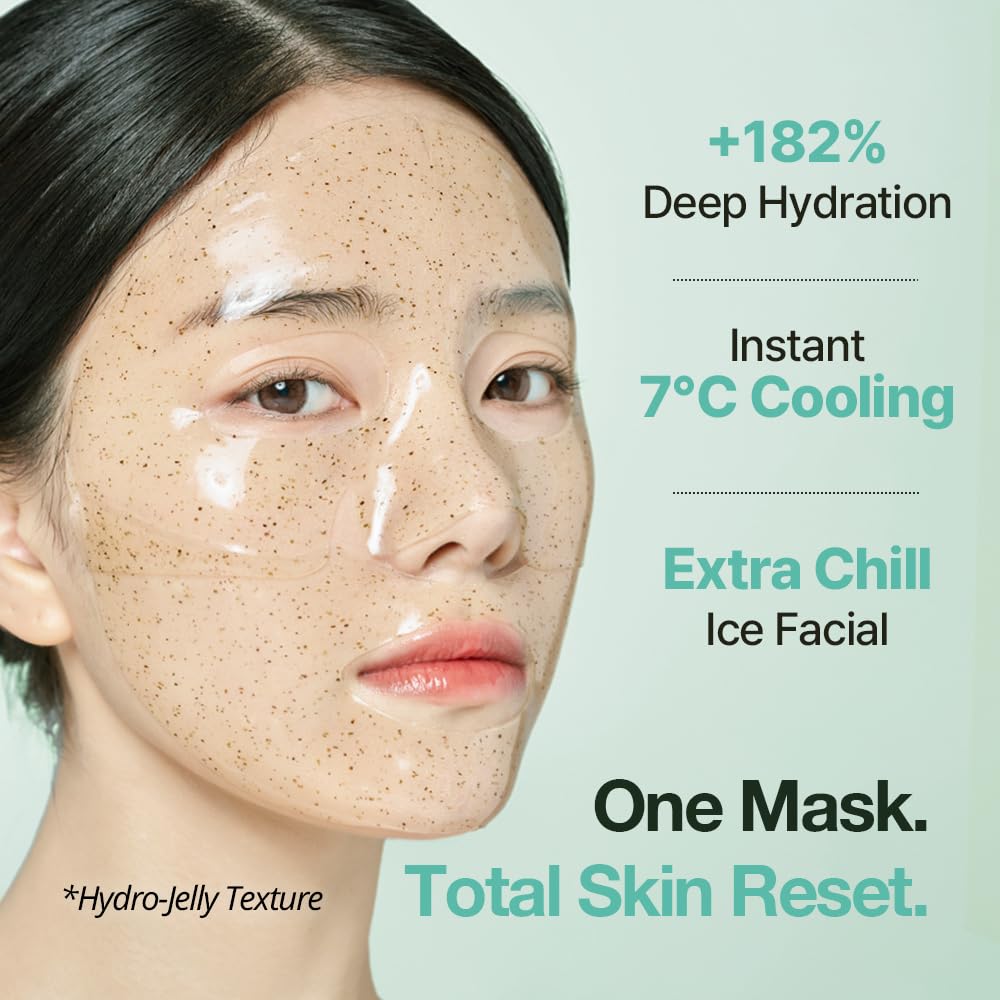 NATURAL DERMA PROJECT frozen mask inside freezer for instant cooling relief