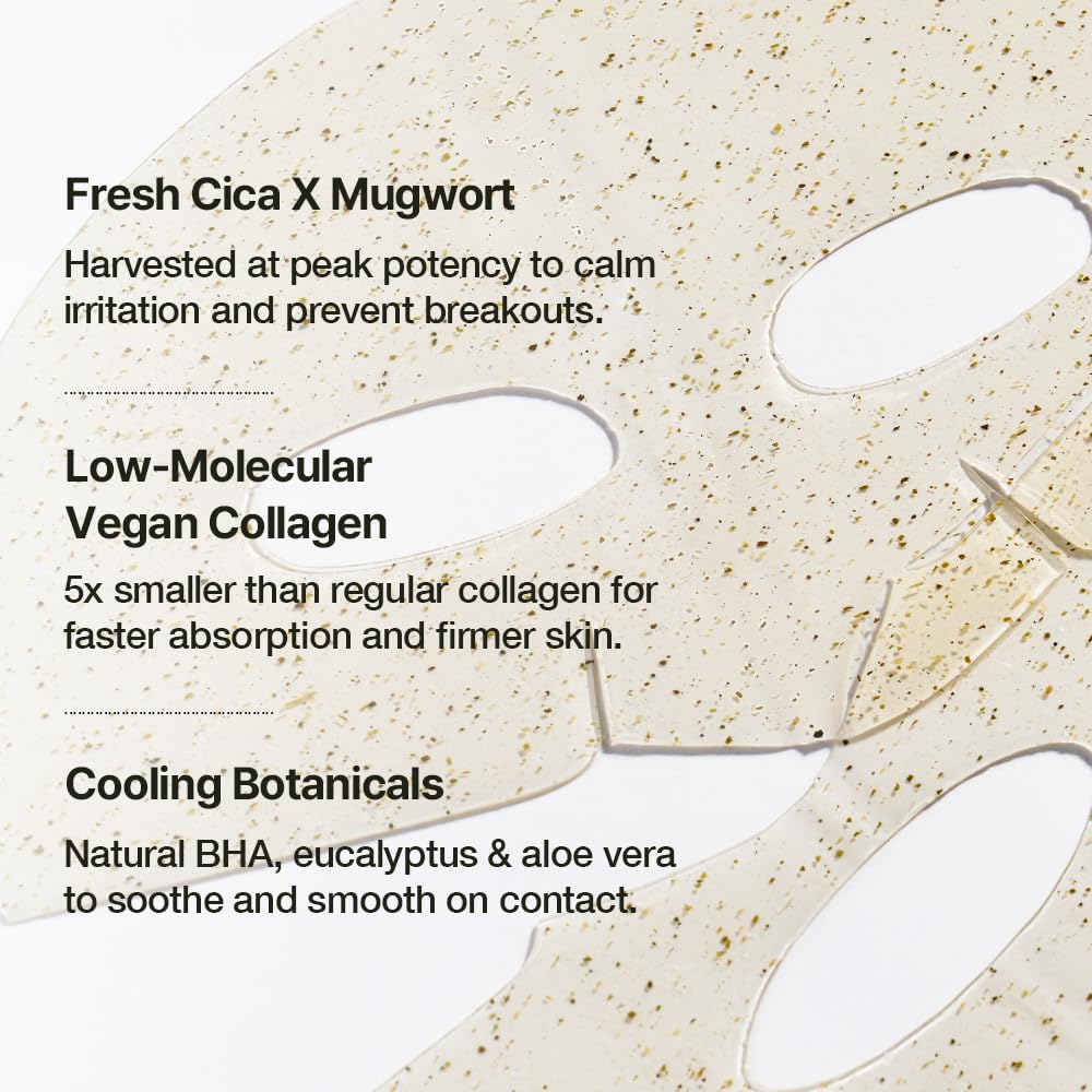 NATURAL DERMA PROJECT product label highlighting vegan collagen and ingredient clarity