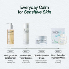 NATURAL DERMA PROJECT jar on bathroom vanity for daily routine convenience