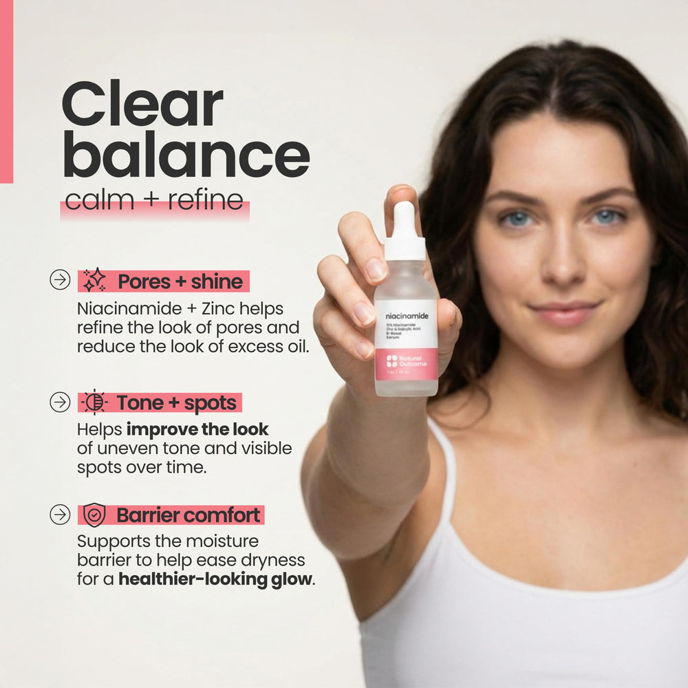 Natural Outcome close-up of serum texture highlighting lightweight hydration benefit