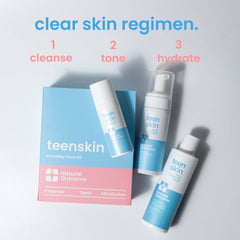 natural outcome cleanser pump close-up demonstrating gentle foaming action and clean skin