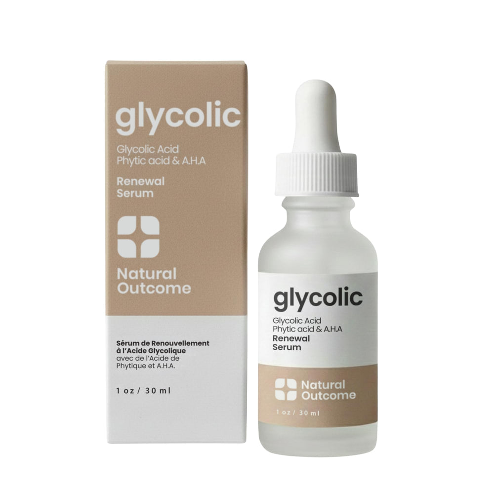 natural outcome bottle front view showing label and 1 oz size for clear product ID and trust