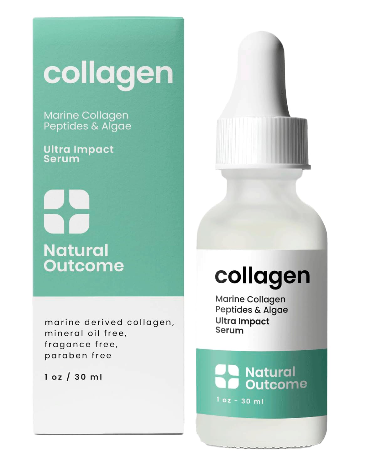 natural outcome front packaging showing product and benefit of firming