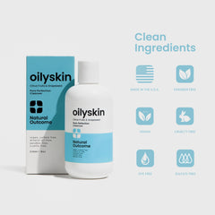 natural outcome label highlighting tea tree and citrus extracts benefits
