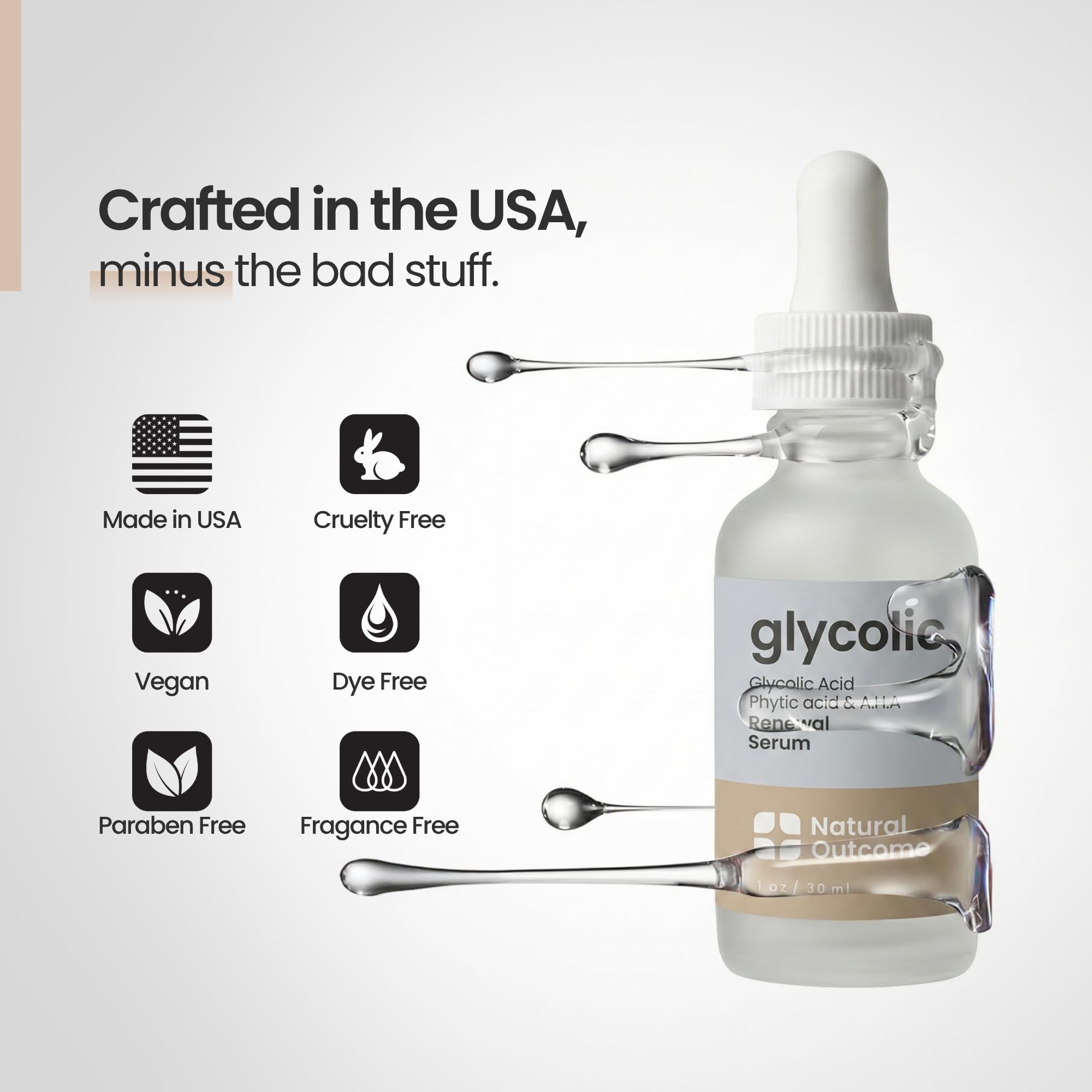 natural outcome applying serum to cheek at night to show simple evening routine benefit