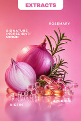 Natural Sant Onionvital milky serum texture pouring from dropper for quick absorption