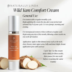 NATURALLY LINDA applying cream to inner arm showing targeted topical comfort benefit