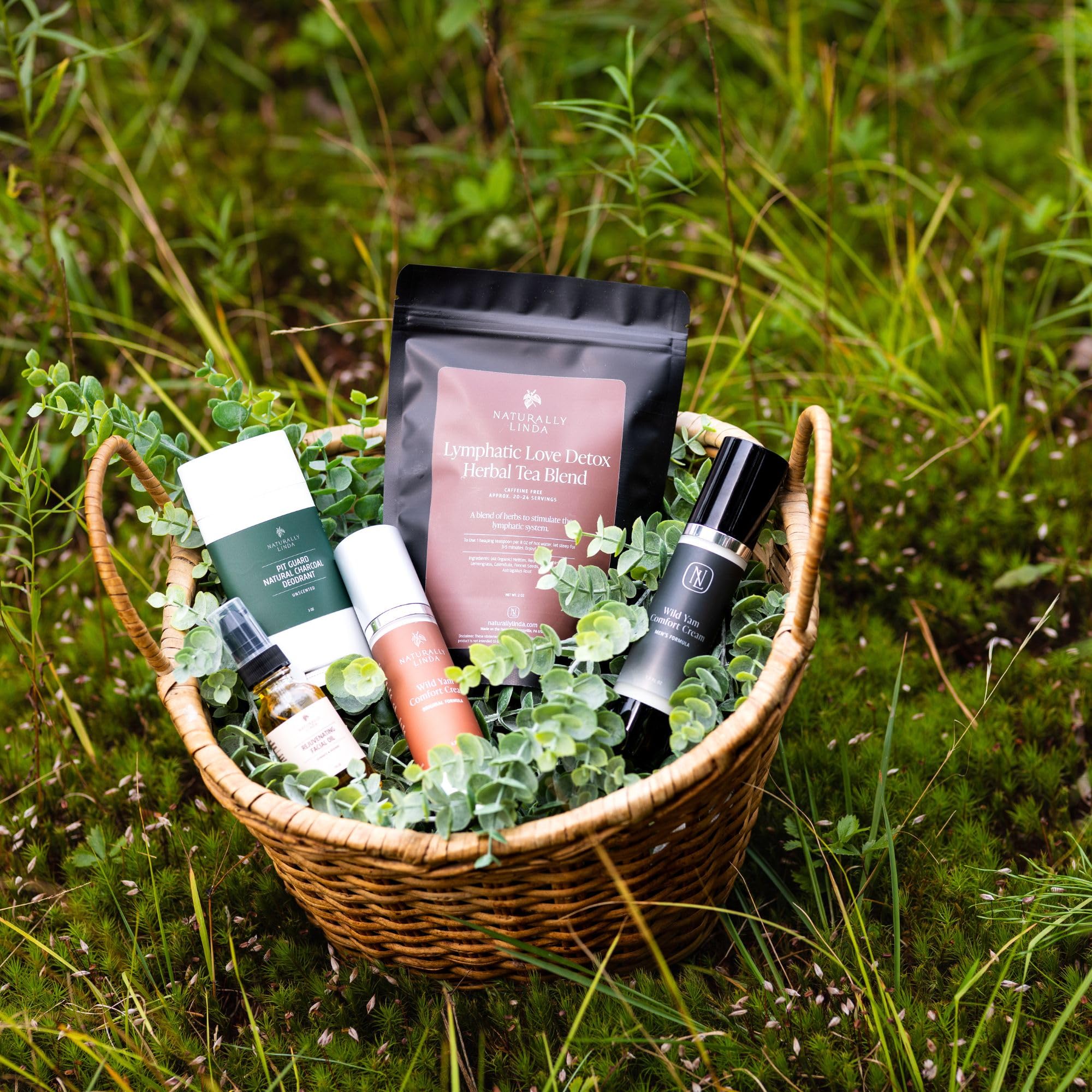 NATURALLY LINDA jar on bathroom vanity showing daily routine integration benefit