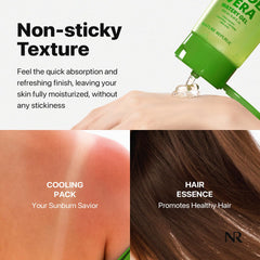 Nature Republic aloe gel ingredient label showing 92% California aloe extract