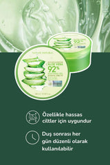 Nature Republic jar styled on bathroom shelf conveying everyday routine convenience benefit