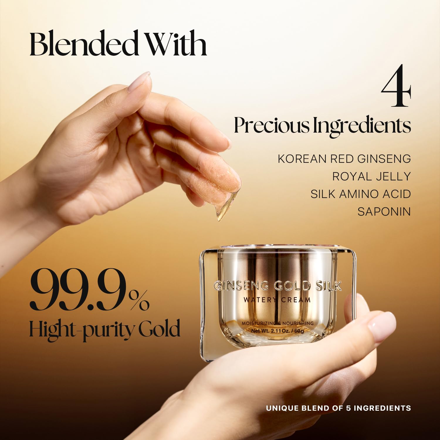 Nature Republic close detail of micro gold particles adding subtle radiance