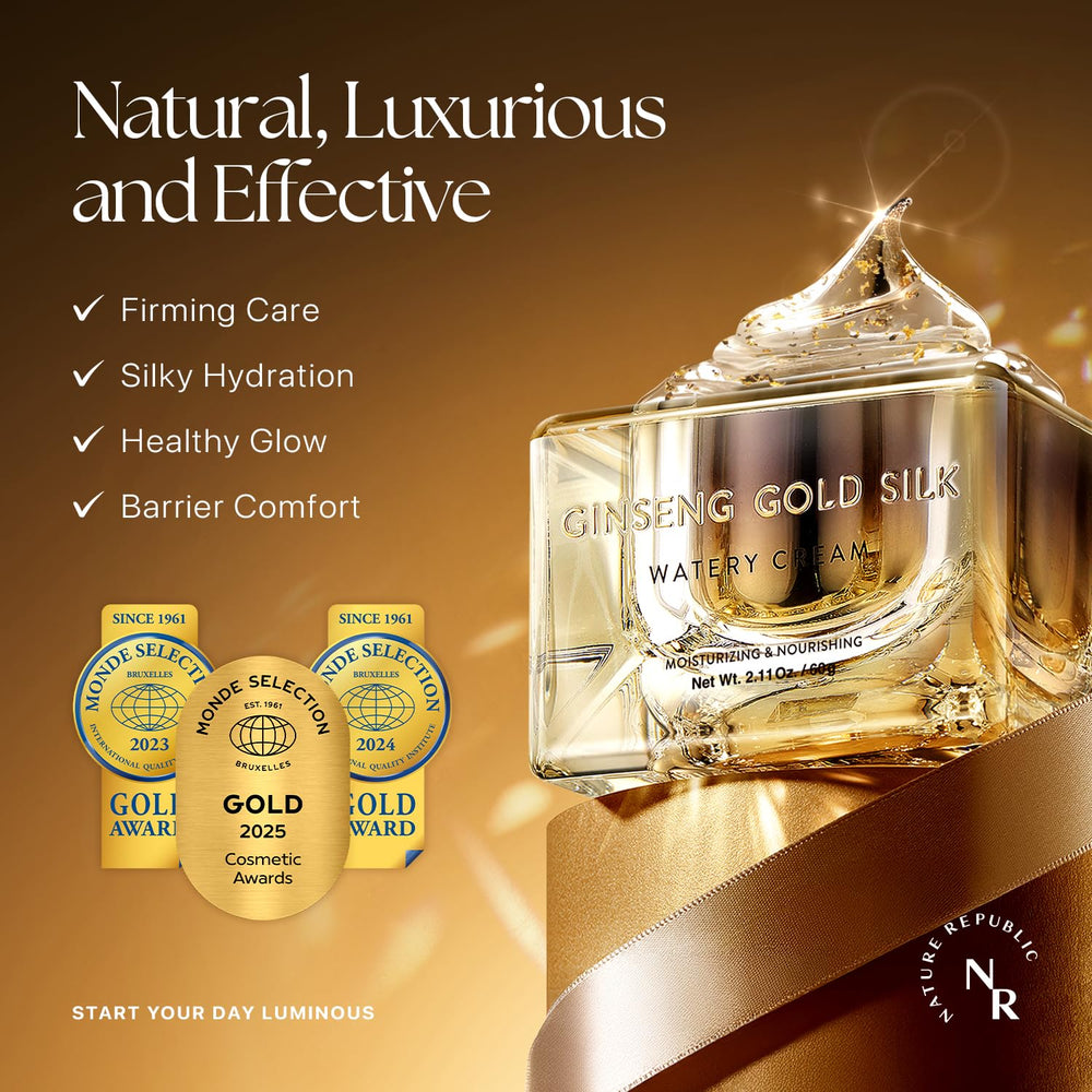 Nature Republic open jar close-up showing lightweight watery cream texture