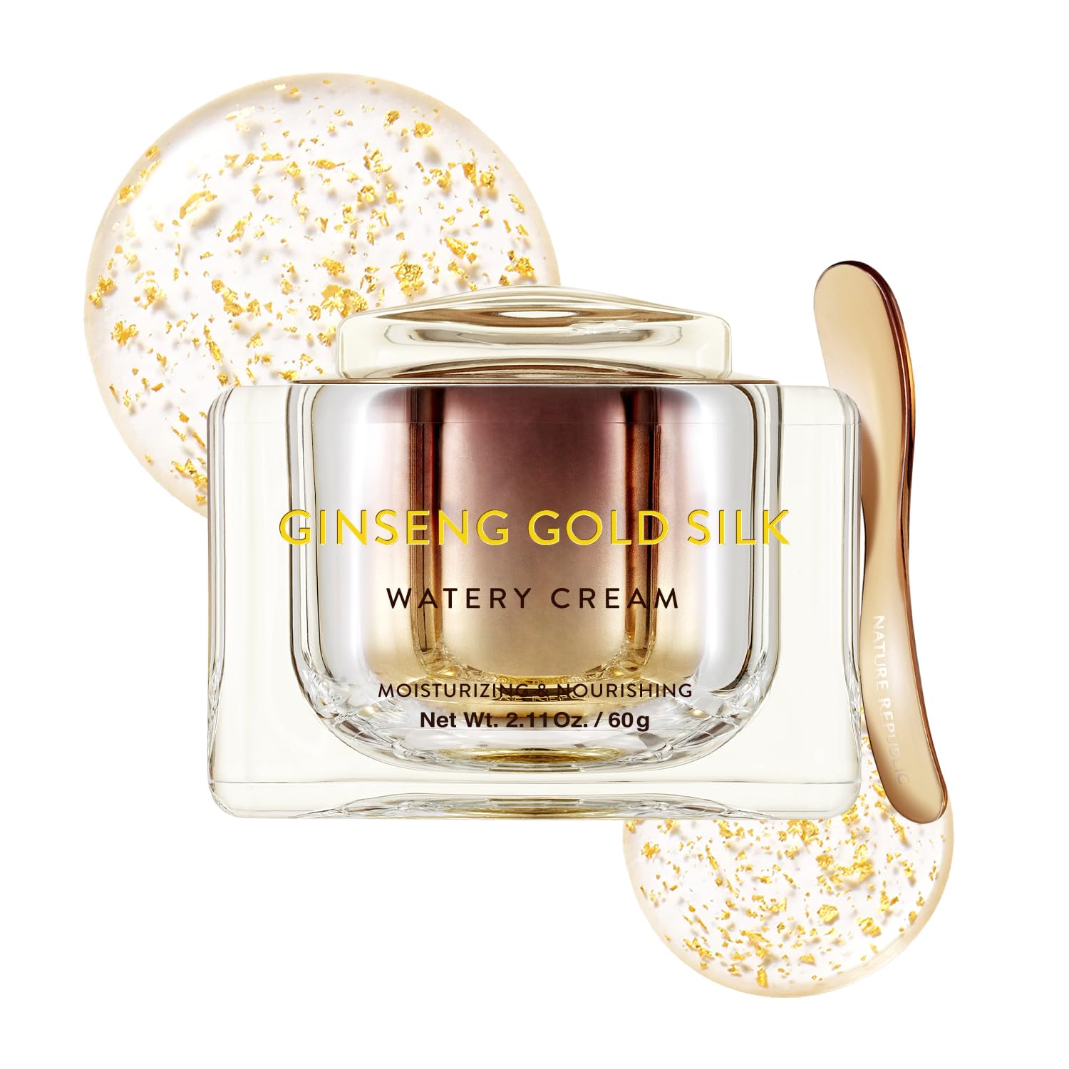 Nature Republic jar front view showing elegant packaging and premium appeal