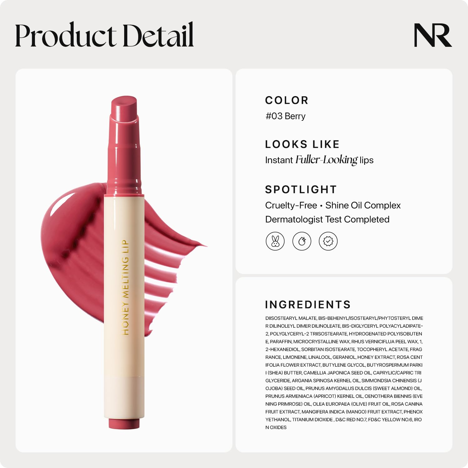 Nature Republic Honey Melting Lip styled flatlay with accessories showing everyday glam and carry-all benefit
