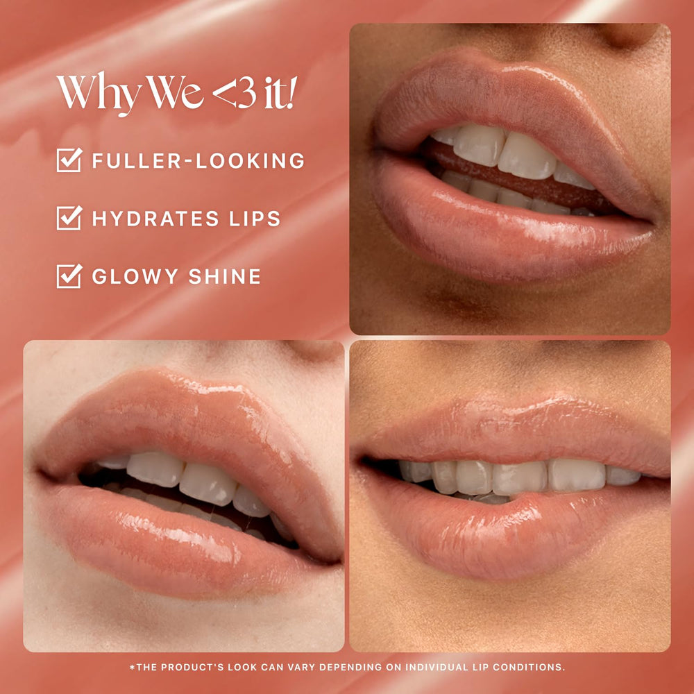 Nature Republic Honey Melting Lip worn on lips closeup showing dewy rose beige tint for natural radiance