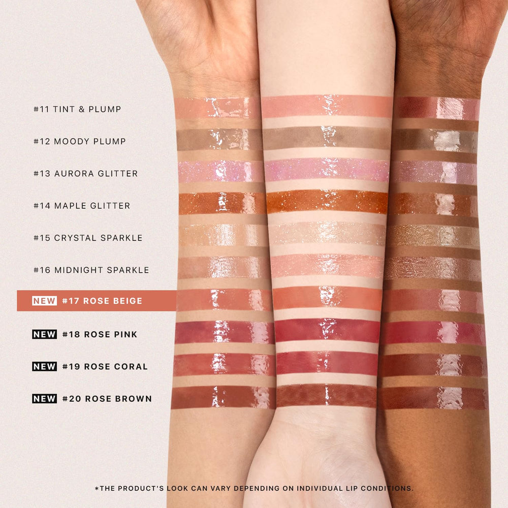 Nature Republic Honey Melting Lip swatched on arm showing true 17 Rose Beige color payoff for shade preview