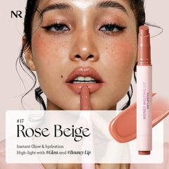 Nature Republic Honey Melting Lip texture swipe showing smooth honey-like gloss for hydrated shine