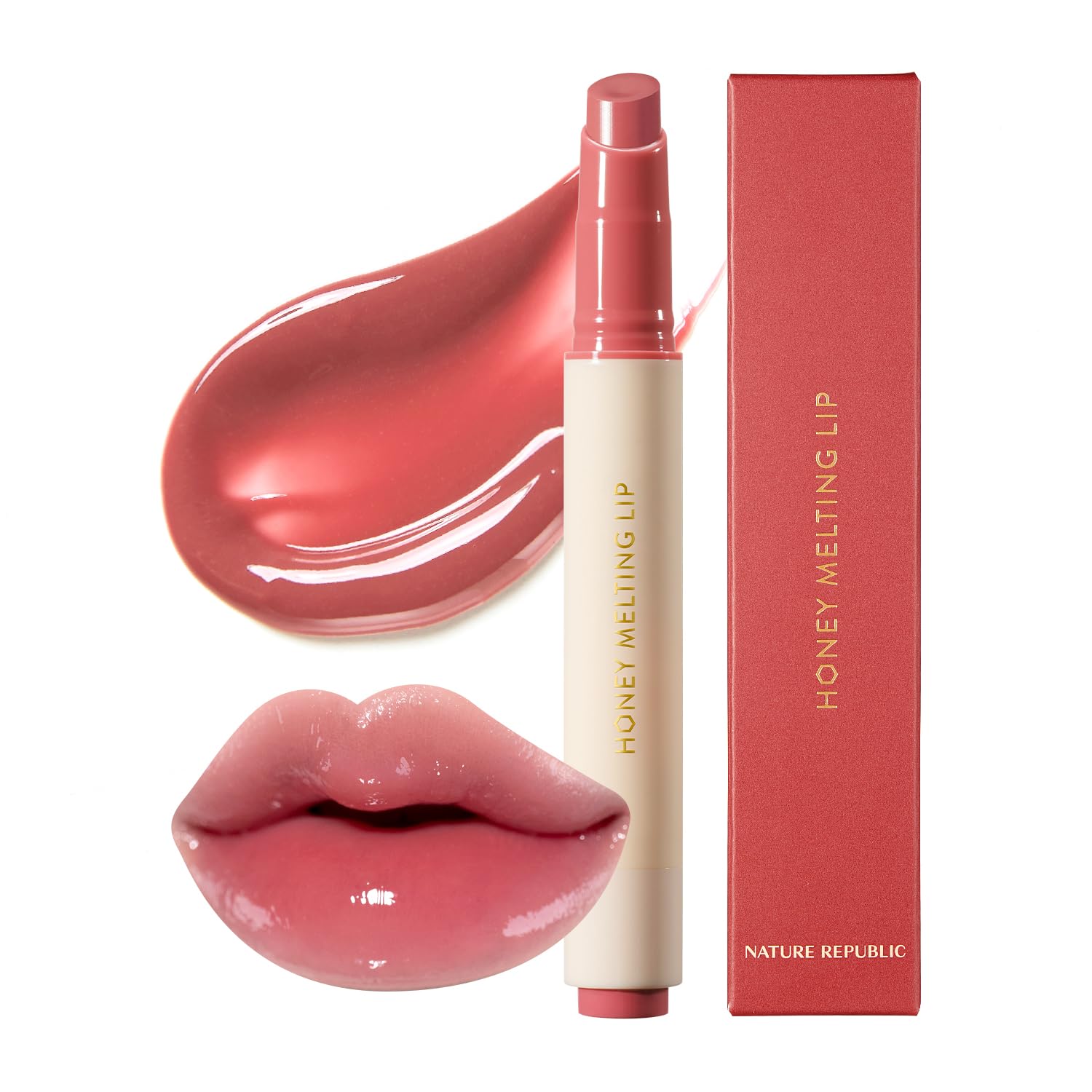 Nature Republic front packaging showing sleek tube and branding, convenient everyday carry