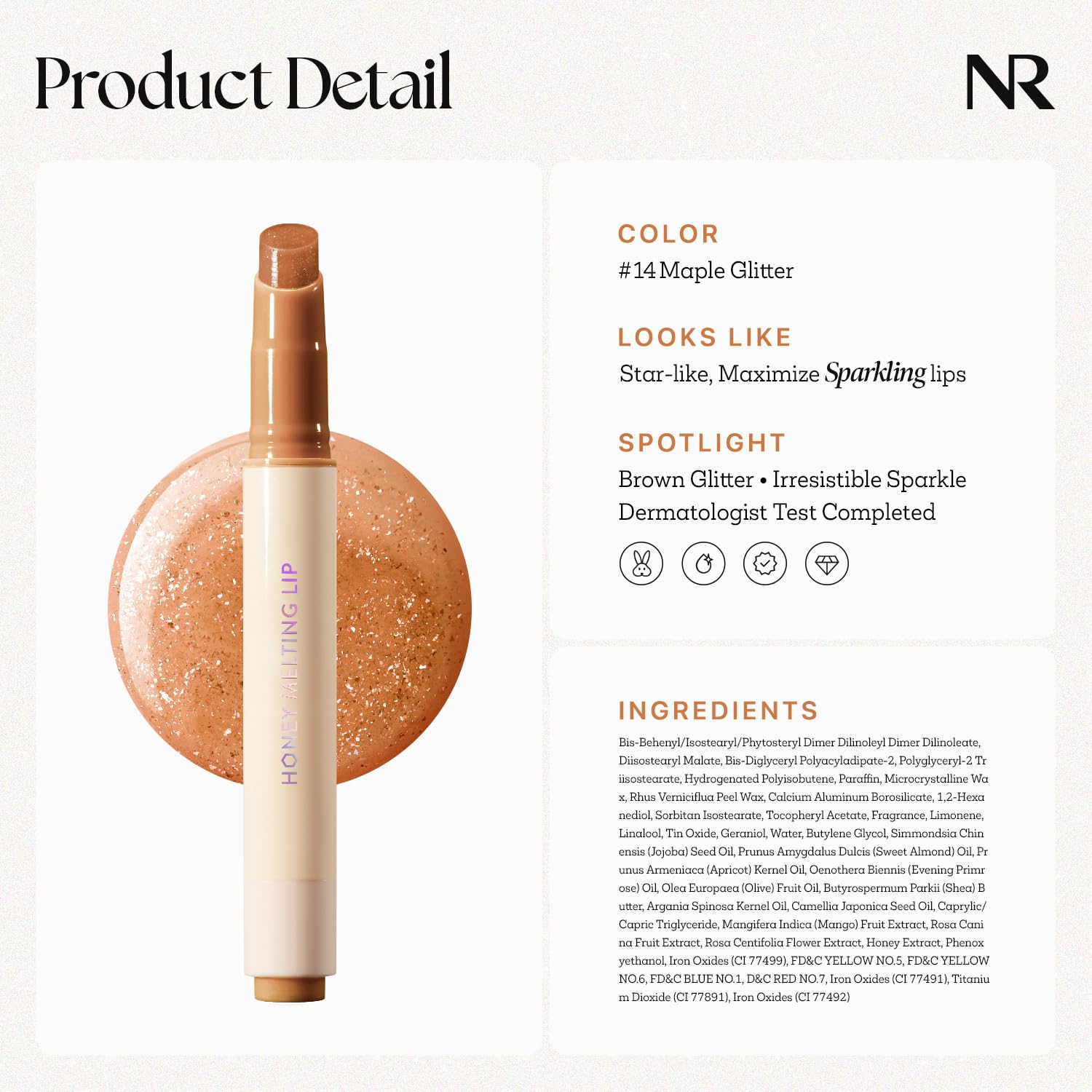 Nature Republic beside coin to show size and portability for touch-ups