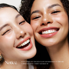 Nature Republic closeup of lips wearing 07 Lychee showing natural glossy finish