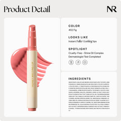 Nature Republic applied on lips in lifestyle photo highlighting dewy, natural sheen