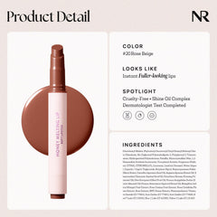 Nature Republic applied on model's lips for a natural glowy look, flattering everyday finish